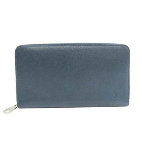 Pre-owned Leather wallets Louis Vuitton Vintage , Blue , Dames