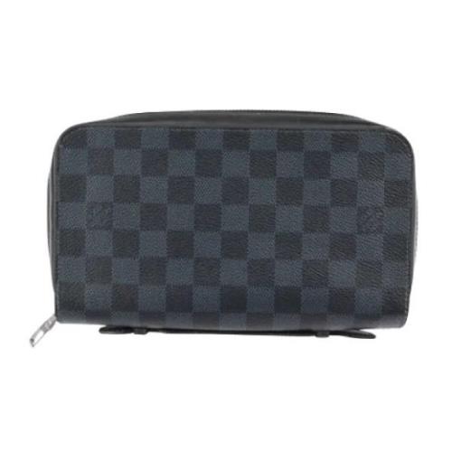 Pre-owned Canvas wallets Louis Vuitton Vintage , Gray , Unisex