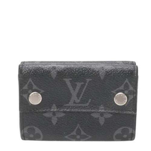 Pre-owned Leather wallets Louis Vuitton Vintage , Black , Dames