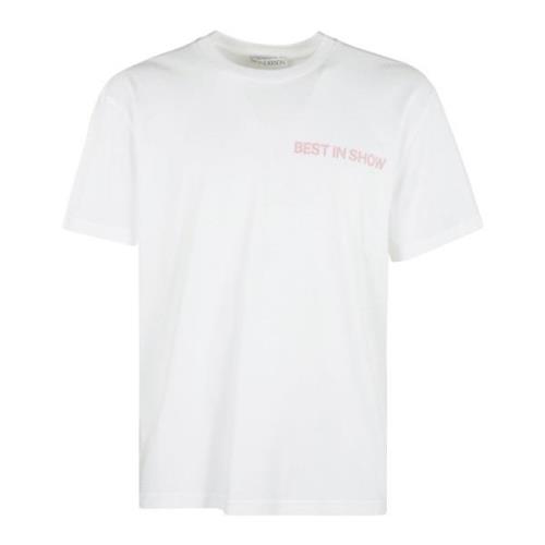 T-shirt met achterprint Best in Show JW Anderson , White , Heren