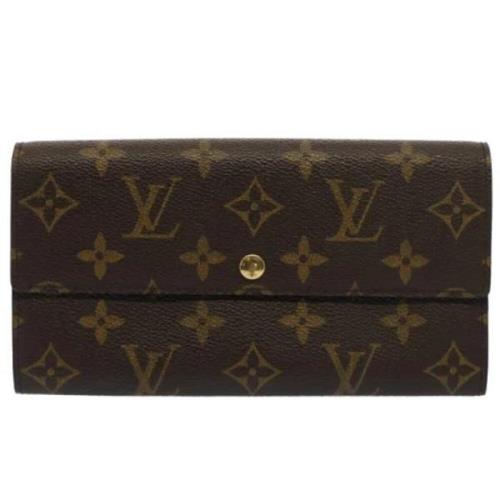 Pre-owned Canvas wallets Louis Vuitton Vintage , Brown , Dames