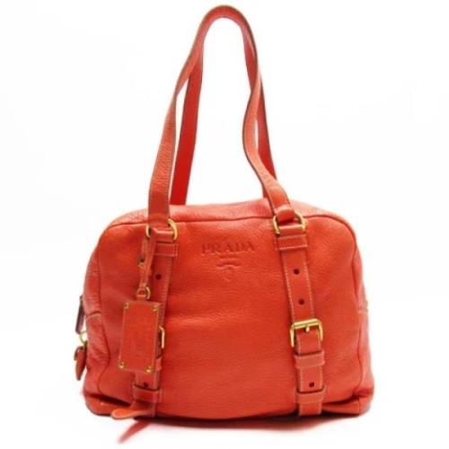 Pre-owned Leather prada-bags Prada Vintage , Orange , Dames