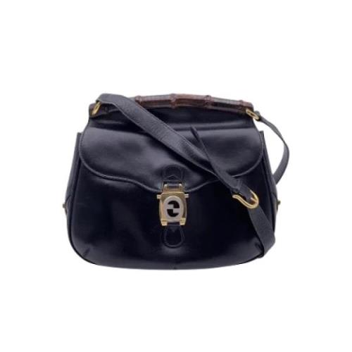 Pre-owned Leather gucci-bags Gucci Vintage , Black , Dames