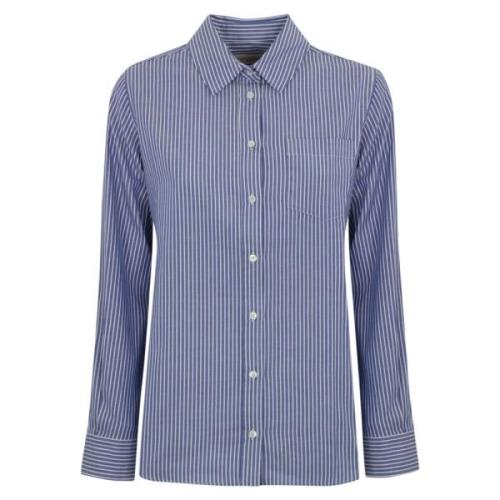 Gestreept katoenen Oxford-overhemd Max Mara Weekend , Blue , Dames