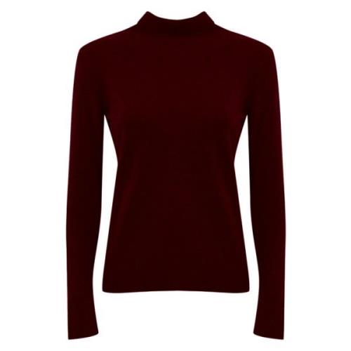 Zijden en wollen coltrui Max Mara Weekend , Red , Dames