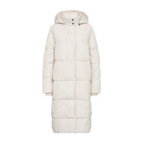 Gewatteerde Hooded Winterjas Ecru Soyaconcept , Beige , Dames