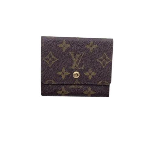 Pre-owned Leather wallets Louis Vuitton Vintage , Brown , Dames