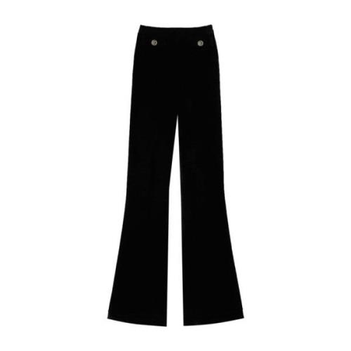 Zwarte Broek voor Vrouwen Twinset , Black , Dames