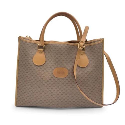 Pre-owned Leather gucci-bags Gucci Vintage , Beige , Dames