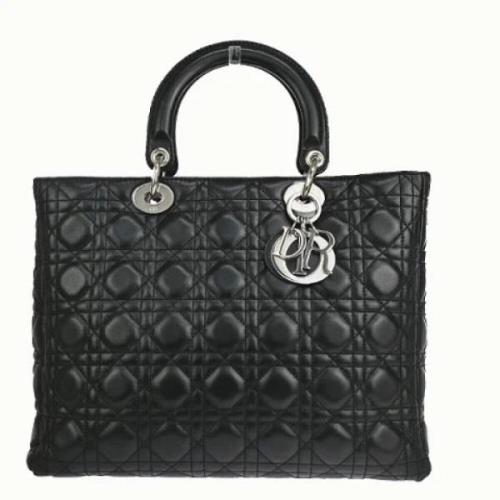 Pre-owned Leather dior-bags Dior Vintage , Black , Dames