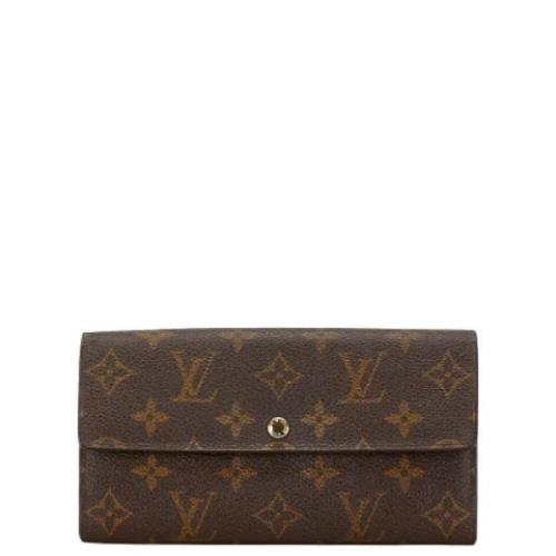 Pre-owned Canvas wallets Louis Vuitton Vintage , Brown , Dames