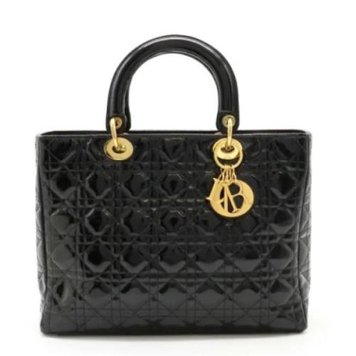 Pre-owned Leather dior-bags Dior Vintage , Black , Dames