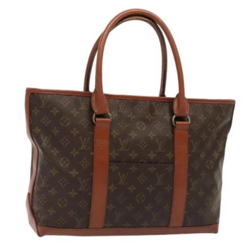 Pre-owned Canvas totes Louis Vuitton Vintage , Brown , Dames