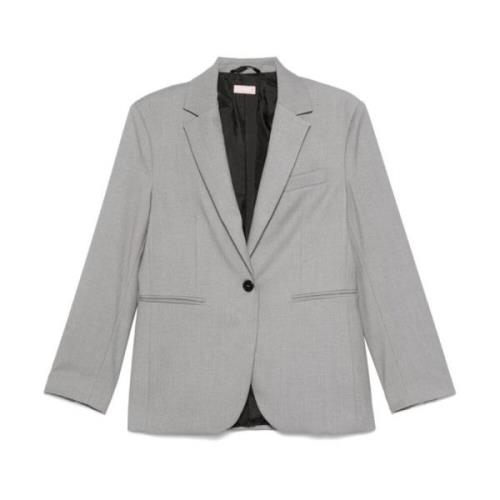 Grijze Twill Weefsel Jas Liu Jo , Gray , Dames