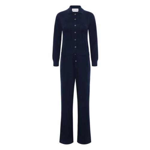 Navy Kasjmier Jumpsuit met Zakken Emerson Renaldi , Blue , Dames