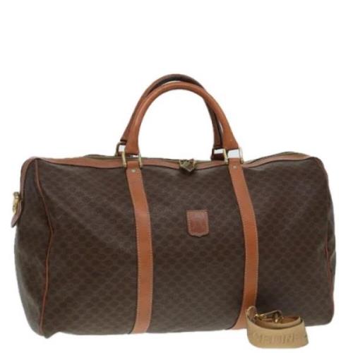 Pre-owned Leather travel-bags Celine Vintage , Brown , Dames