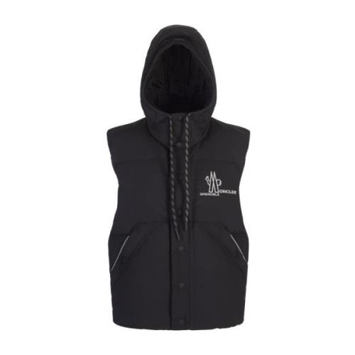 Zwarte Gewatteerde Gilet Baldy Moncler , Black , Heren