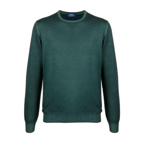 Luxe Wollen Gebreide Kleding Barba , Green , Heren