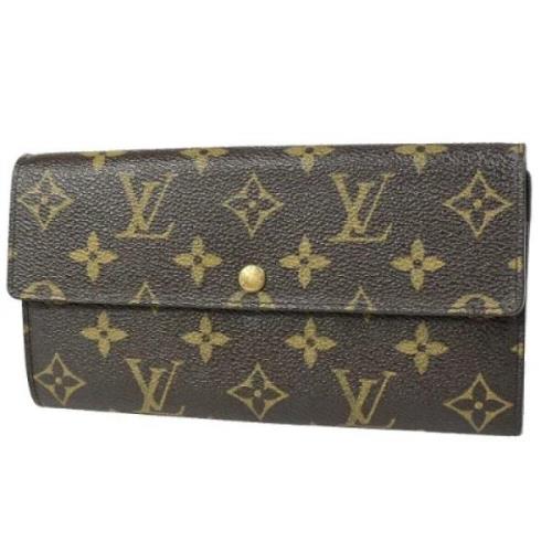 Pre-owned Canvas wallets Louis Vuitton Vintage , Brown , Dames