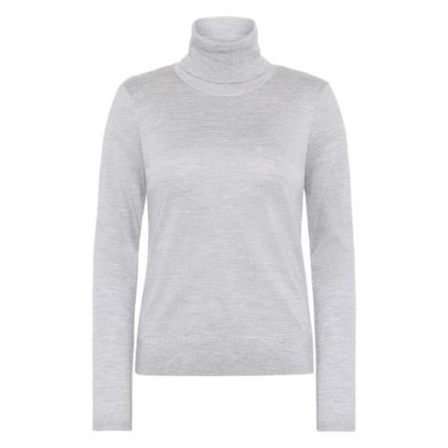 Lichtgrijze Merino Wol Turtle Neck Sweater Emerson Renaldi , Gray , Da...