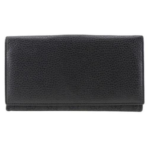 Pre-owned Canvas wallets Gucci Vintage , Black , Dames