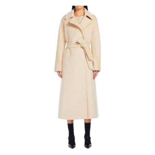 Elegante Beige Jas Max Mara Studio , Beige , Dames