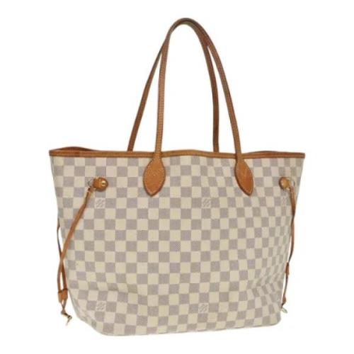 Pre-owned Canvas totes Louis Vuitton Vintage , White , Dames