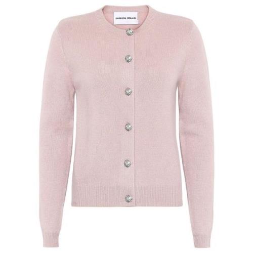 Kasjmier Crew Neck Cardigan Soft Rose Emerson Renaldi , Pink , Dames