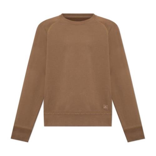 Sweatshirt met logopatch PS By Paul Smith , Brown , Heren