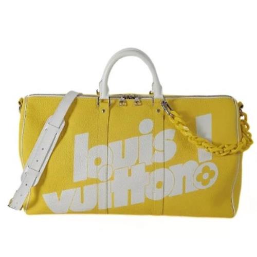 Pre-owned Leather louis-vuitton-bags Louis Vuitton Vintage , Yellow , ...