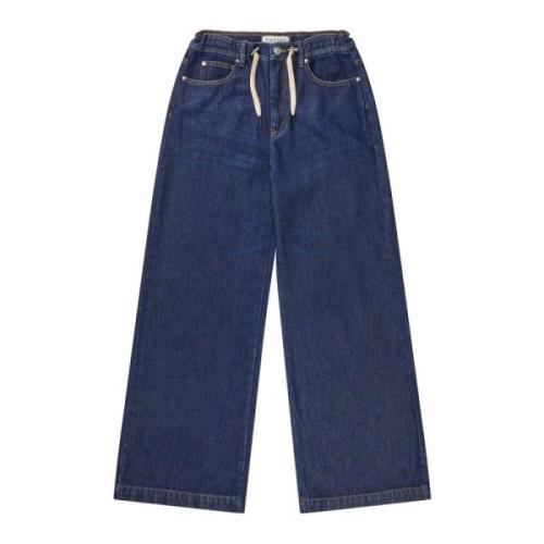 Elegante Indigo Jeans met Koord Munthe , Blue , Dames