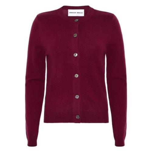 Kasjmier Bordeaux Cardigan Gebreide Trui Emerson Renaldi , Red , Dames