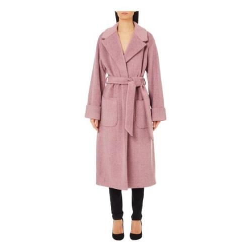 Navy Shuttle Coat Liu Jo , Pink , Dames