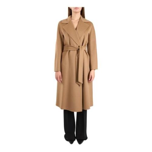 Wollen jas met Kimono-mouwen Max Mara Studio , Brown , Dames