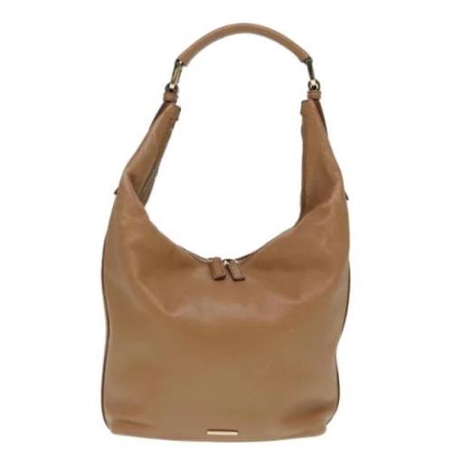 Pre-owned Leather gucci-bags Gucci Vintage , Beige , Dames