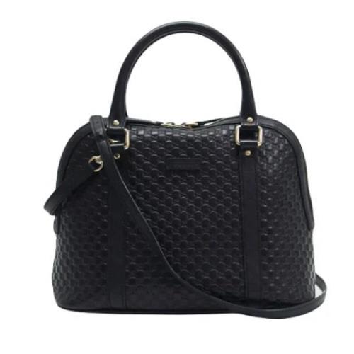 Pre-owned Leather gucci-bags Gucci Vintage , Black , Dames