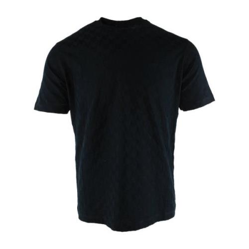 Navy Katoenen T-shirt voor Heren Armani , Blue , Heren