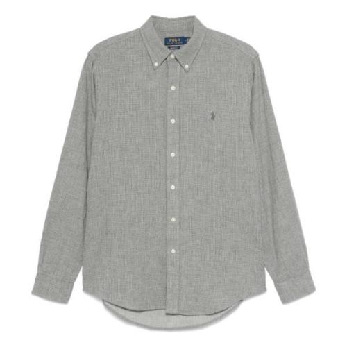 Katoenen shirt Ralph Lauren , Gray , Heren