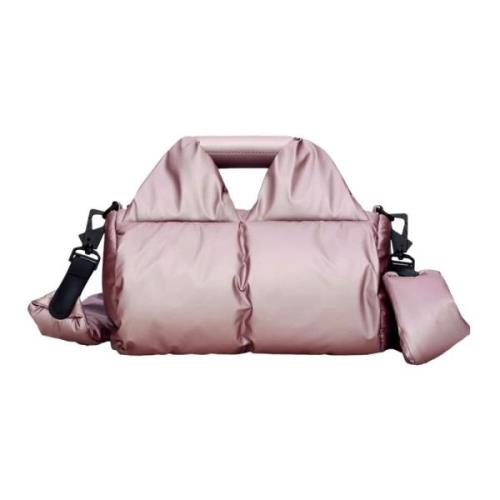 Mini Puffer Crossbody Tas in Muse Rains , Pink , Dames