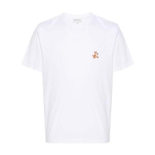 Speedy Fox Crew Neck T-shirt Maison Kitsuné , White , Heren