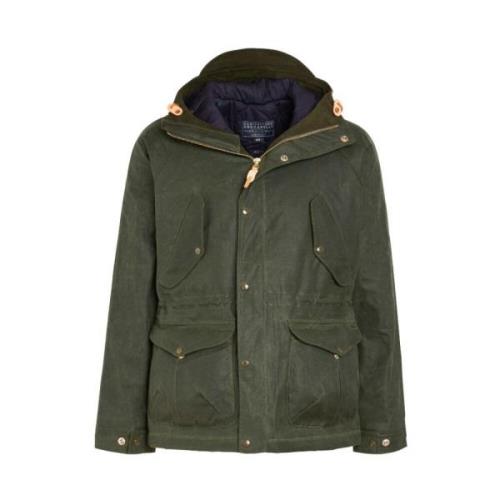 Donkergroene Fisherman Parka Manifattura Ceccarelli , Green , Heren