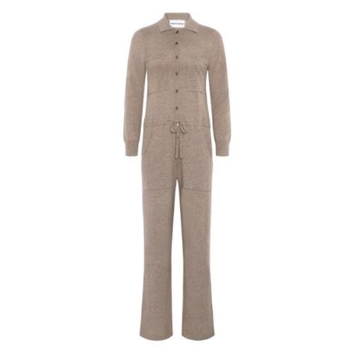 Kasjmier Geknoopte Jumpsuit met Zakken Emerson Renaldi , Beige , Dames