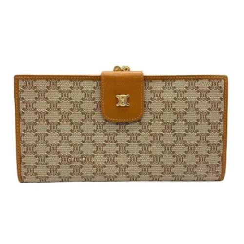 Pre-owned Canvas wallets Celine Vintage , Beige , Dames