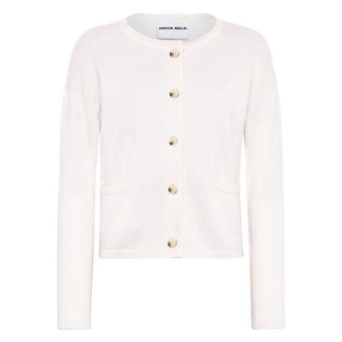 Kasjmier Crew Neck Cardigan Emerson Renaldi , White , Dames