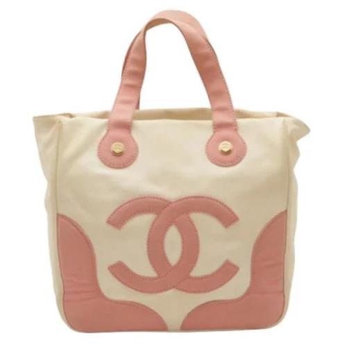 Pre-owned Canvas chanel-bags Chanel Vintage , Beige , Dames