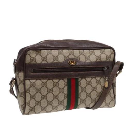 Pre-owned Leather gucci-bags Gucci Vintage , Beige , Dames