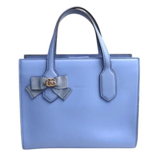 Pre-owned Leather gucci-bags Gucci Vintage , Blue , Dames