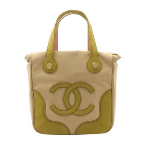 Pre-owned Canvas chanel-bags Chanel Vintage , Beige , Dames