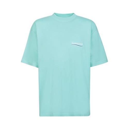 T-Shirts Balenciaga , Blue , Heren