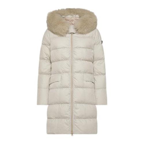 Stijlvolle Winterjas Peuterey , Beige , Dames